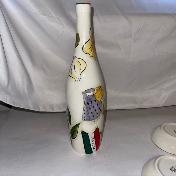 The Pampered Chef Hand Painted Oil Dipping Set 4 Bowls - Picture 5 of 6